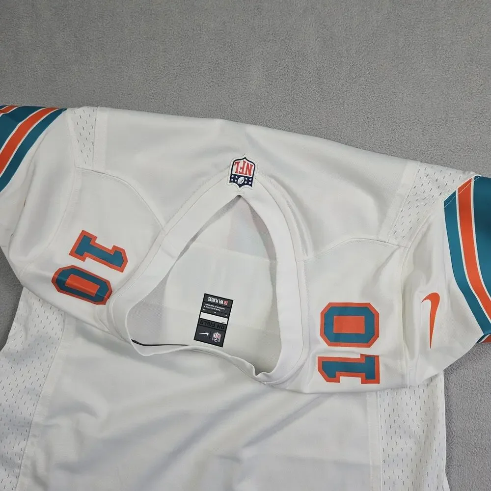 Nike Miami Dolphins Jersey Womens Size M Tyreek Hill #10 NFL White‎ On Field